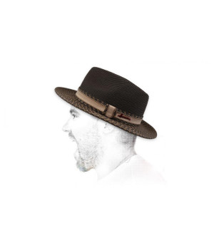 fedora marron déperlant Mac Corleone brown